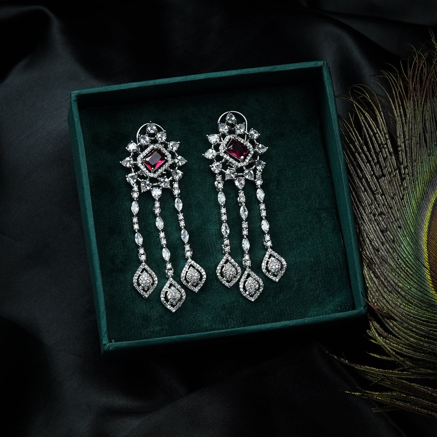 Sana Crystal Diamond Earrings