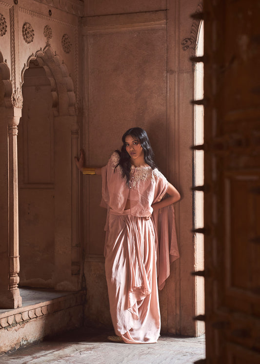 Shanaya Shanaya's Elegant Draped Skirt Set