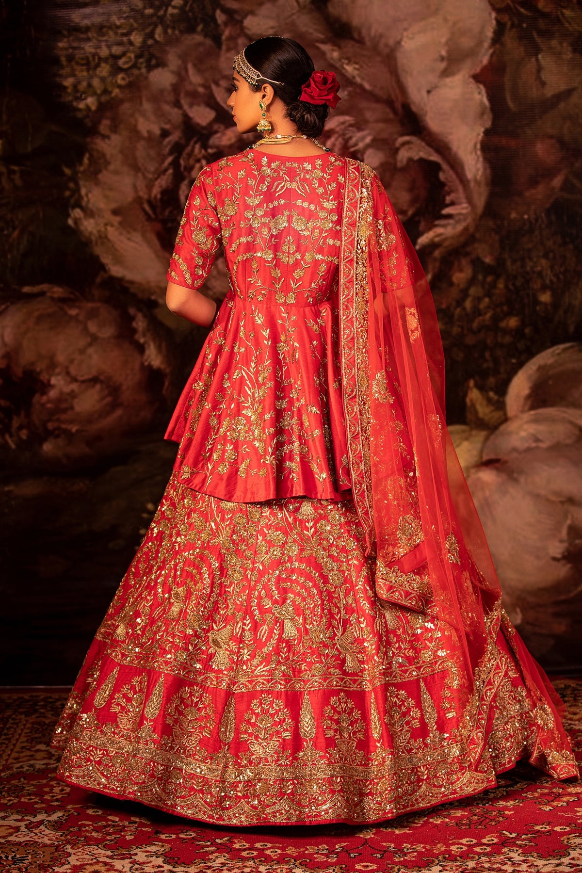 Zoya Red Bridal Lehenga