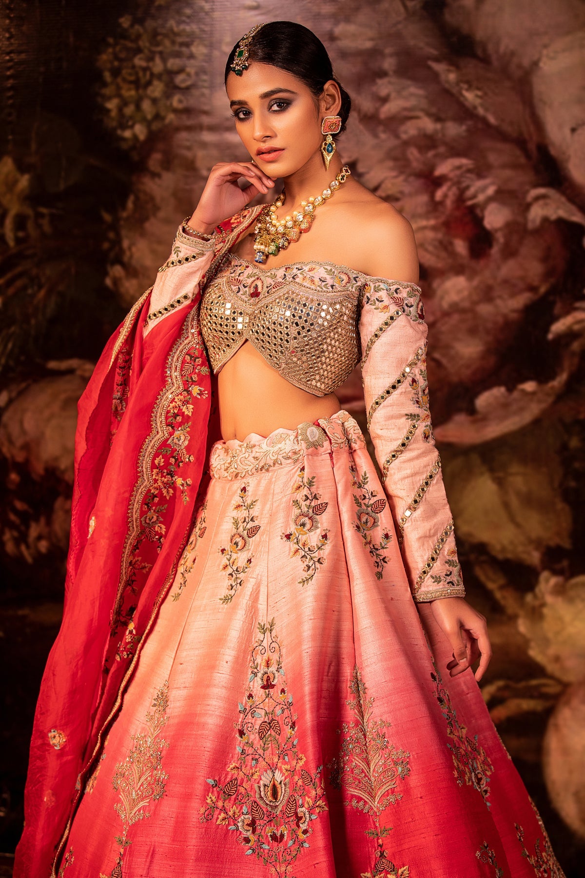 Dahlia Pink Bridal Lehenga