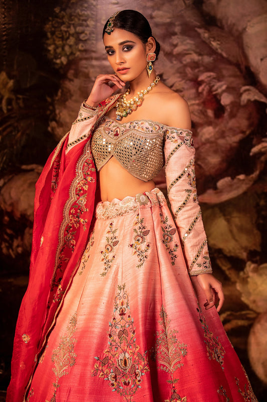 Dahlia Pink Bridal Lehenga