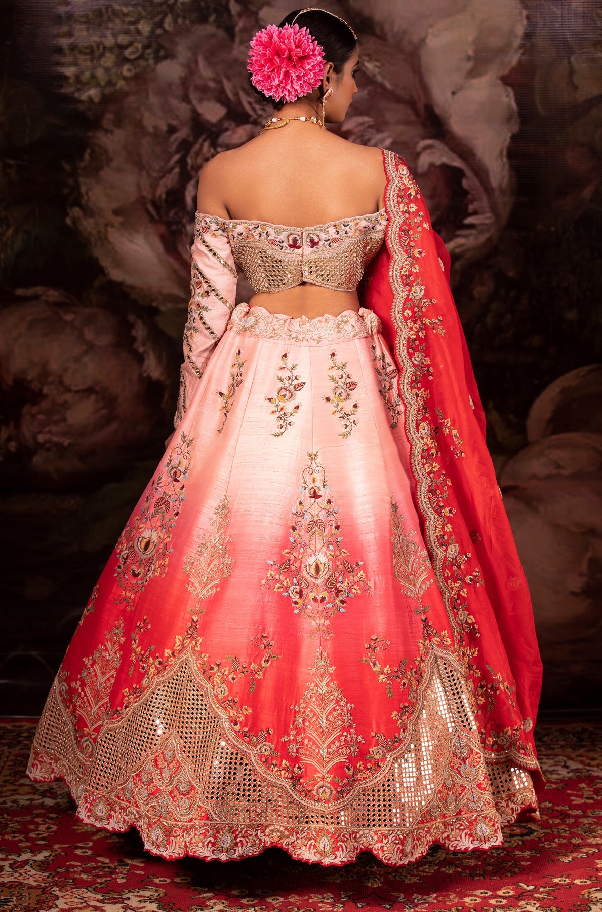 Dahlia Pink Bridal Lehenga
