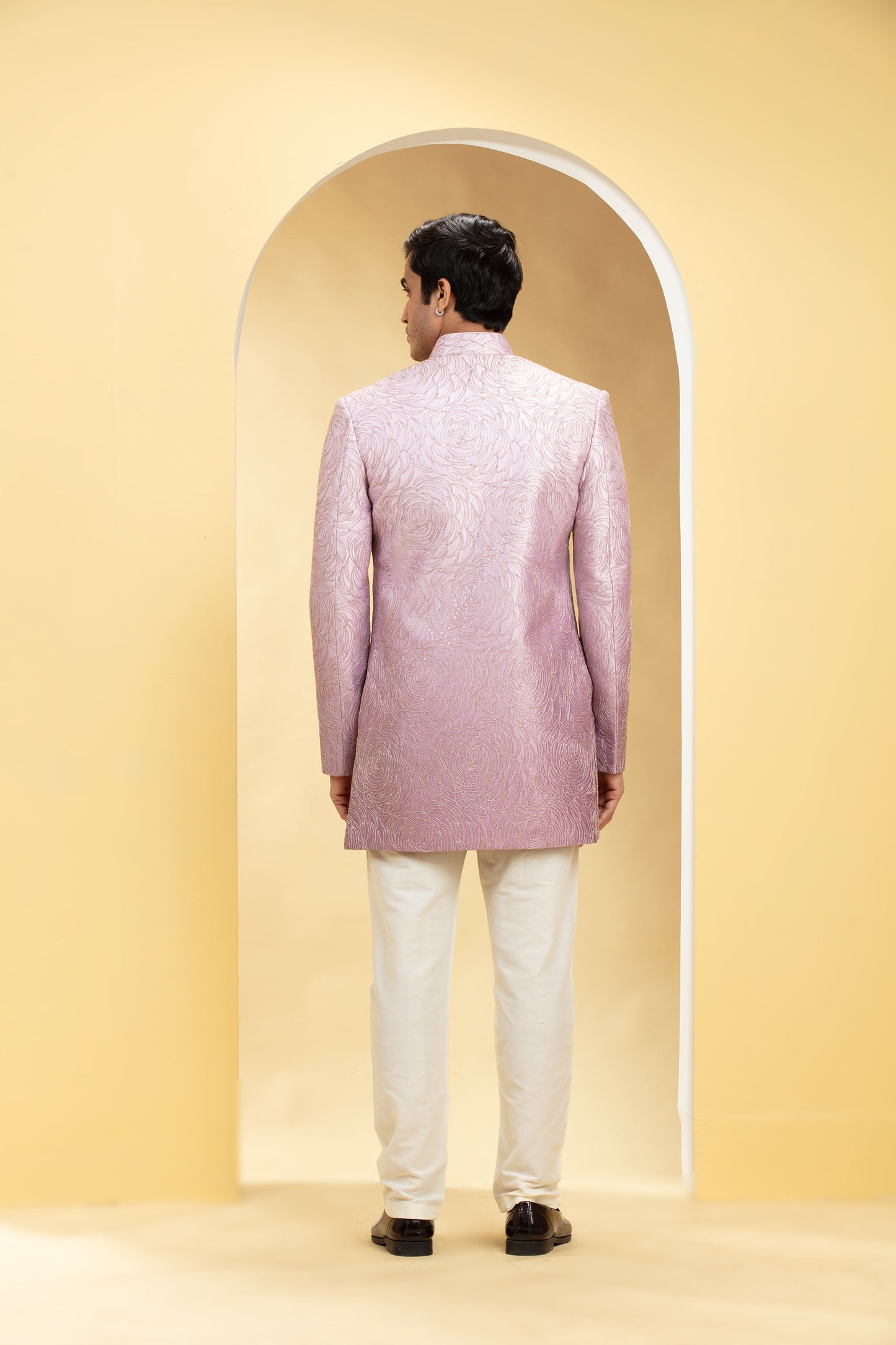 Ombré Mauve Indo Western Jacket set