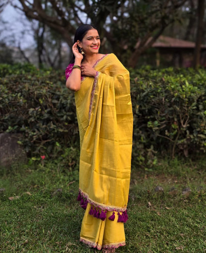 Marigold Magic Saree