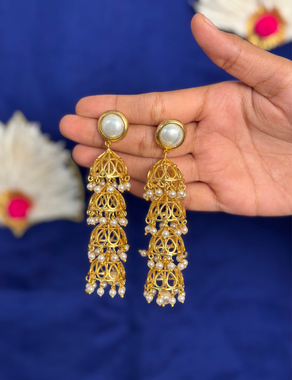 Baroque Pearl Jhumka