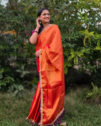Sizzling Scarlet Saree