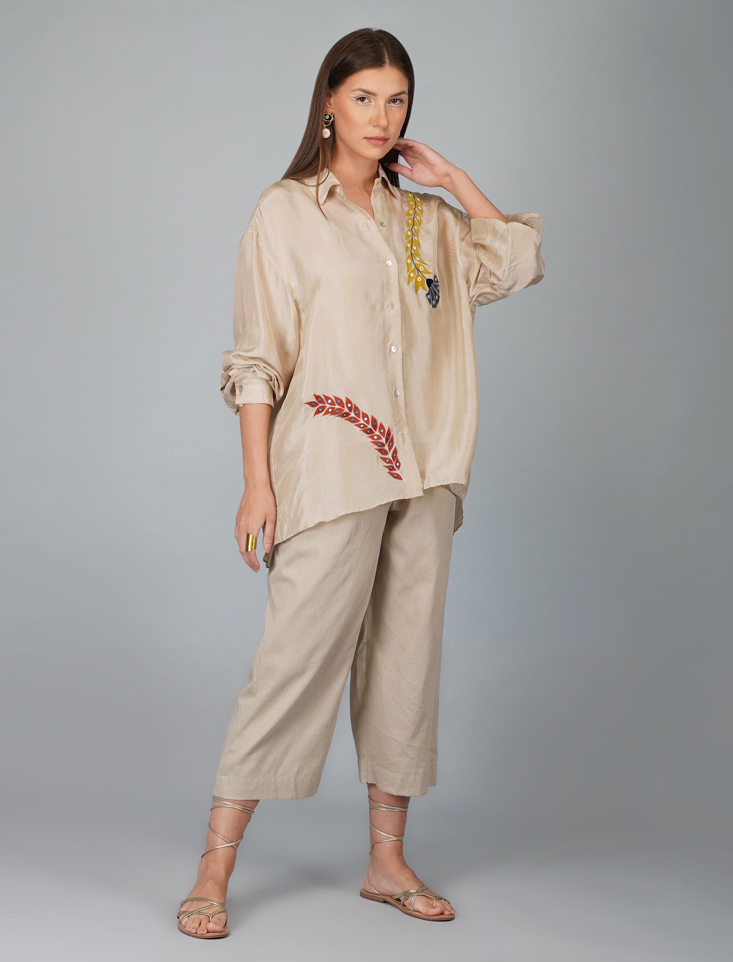 Kora Shirt With Applique Flower