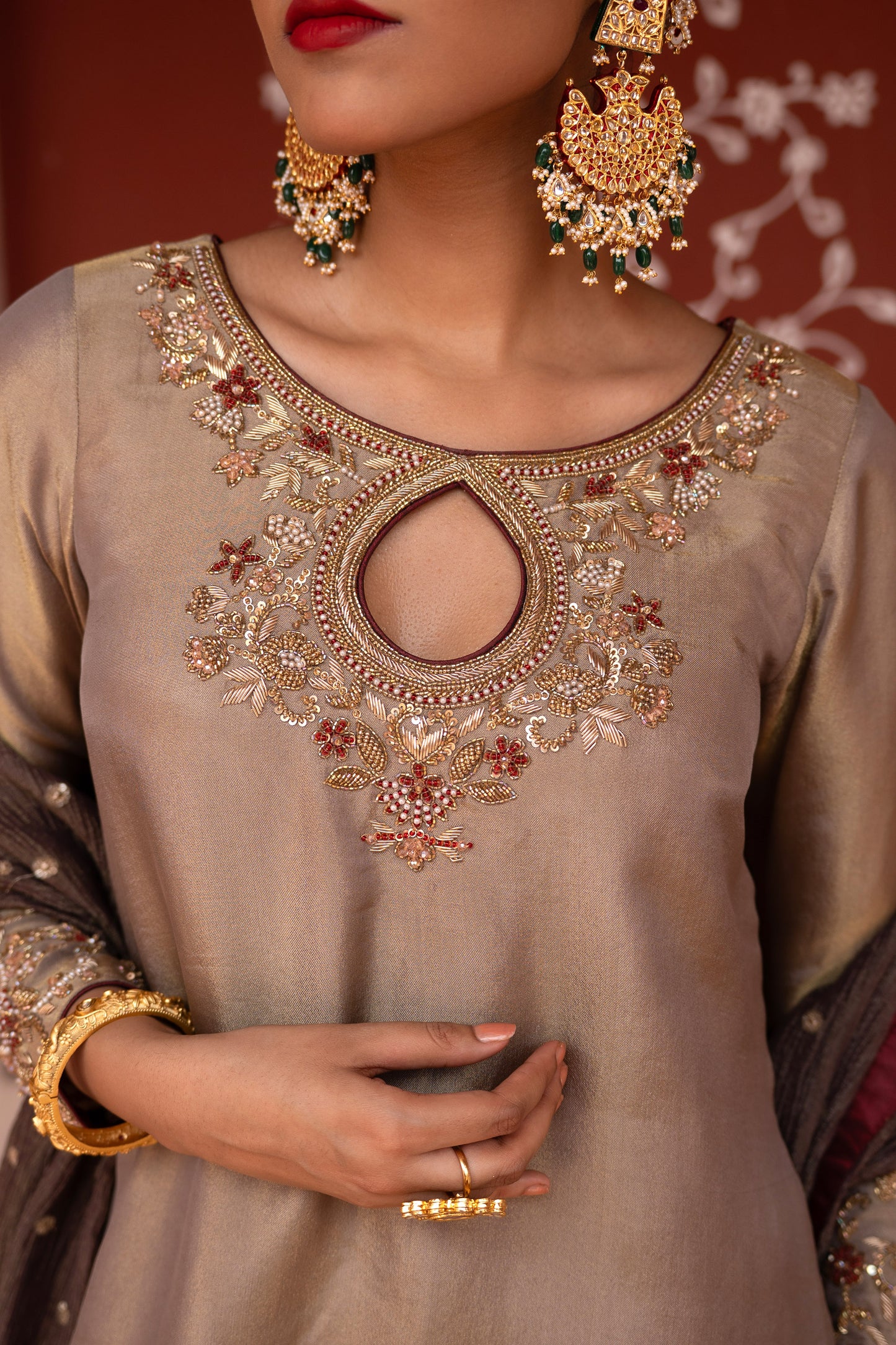 Shahbano Hand-Embroidered Gharara Set
