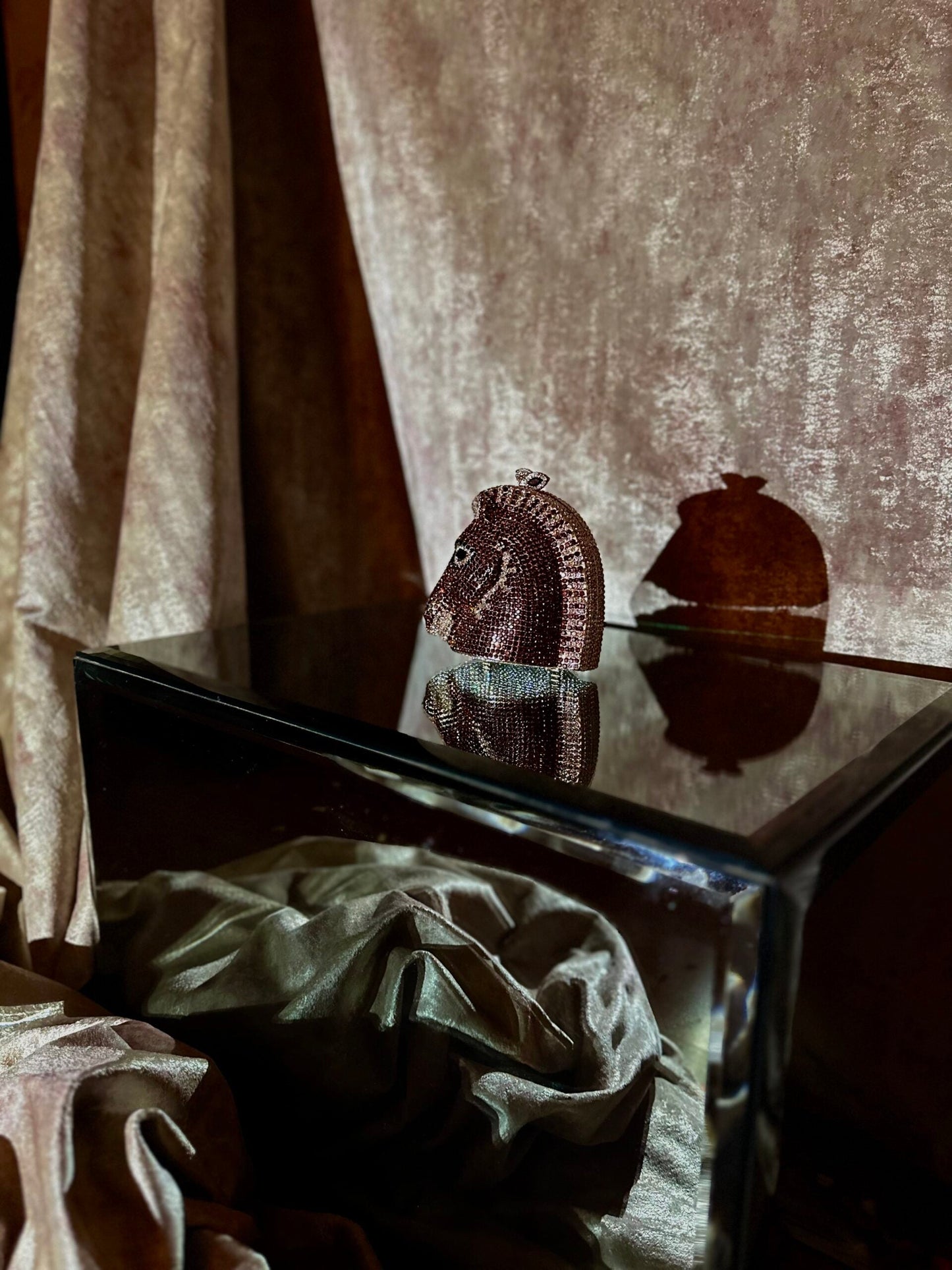 Majestic Gallop Glamour Swarovski Horse Clutch