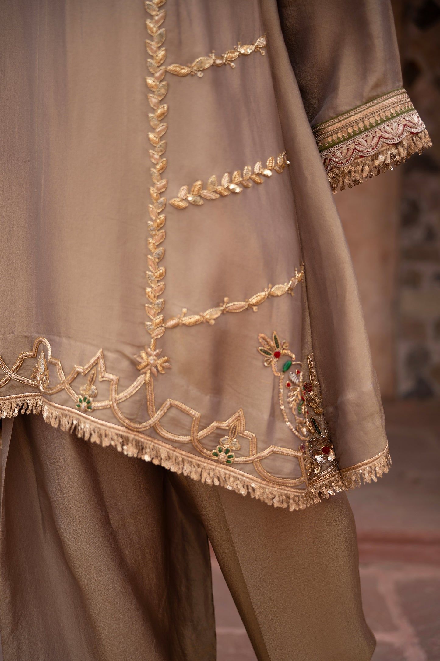 Noor Kaftan Hand-Embroidered Salwar Set