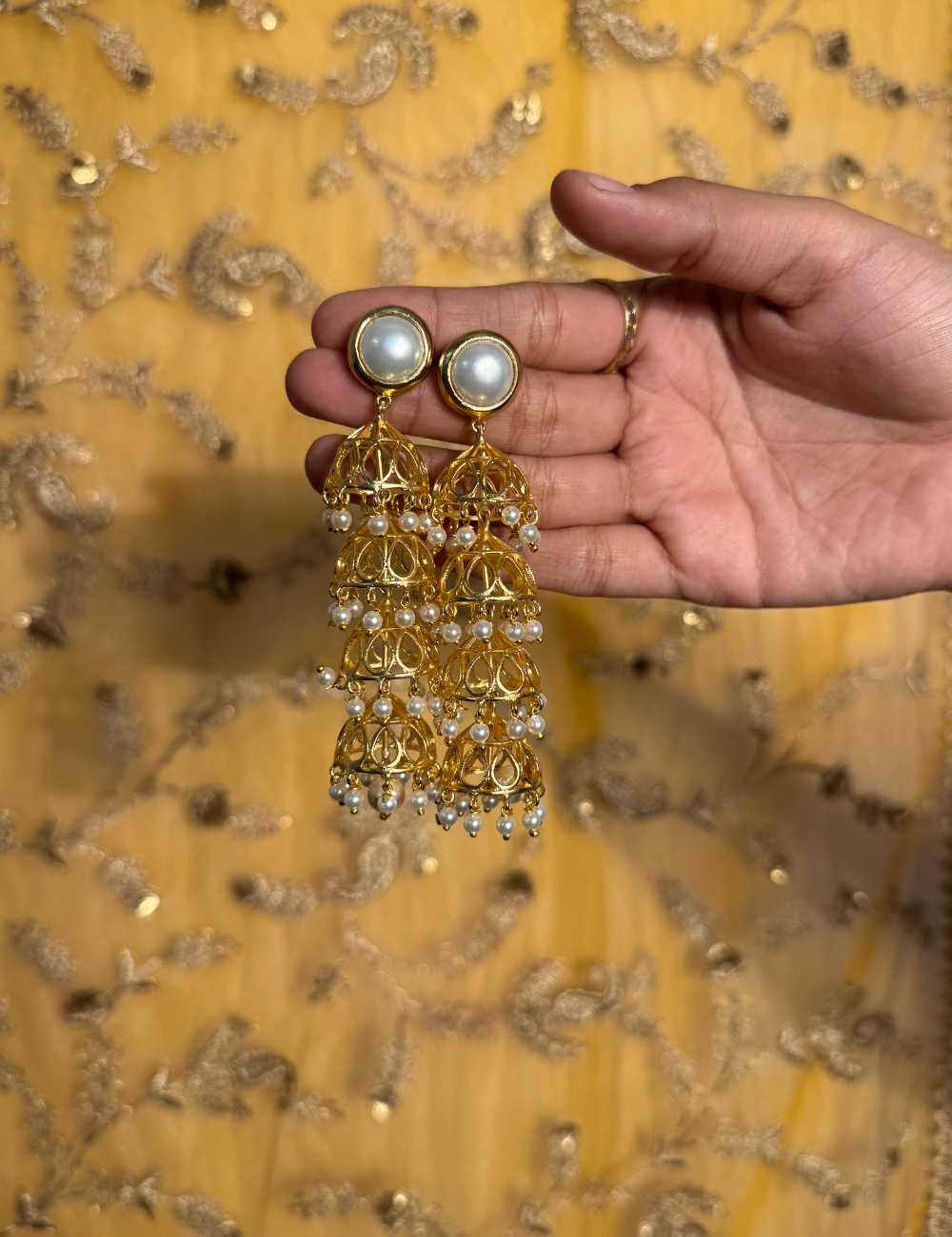 Baroque Pearl Jhumka