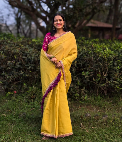 Marigold Magic Saree