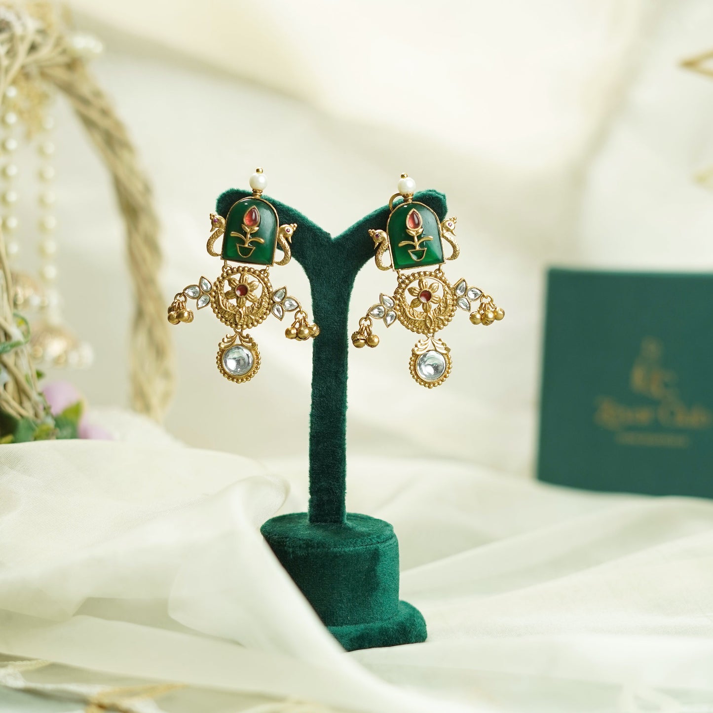 Antique Gold Handcrafted Traditional Earrings