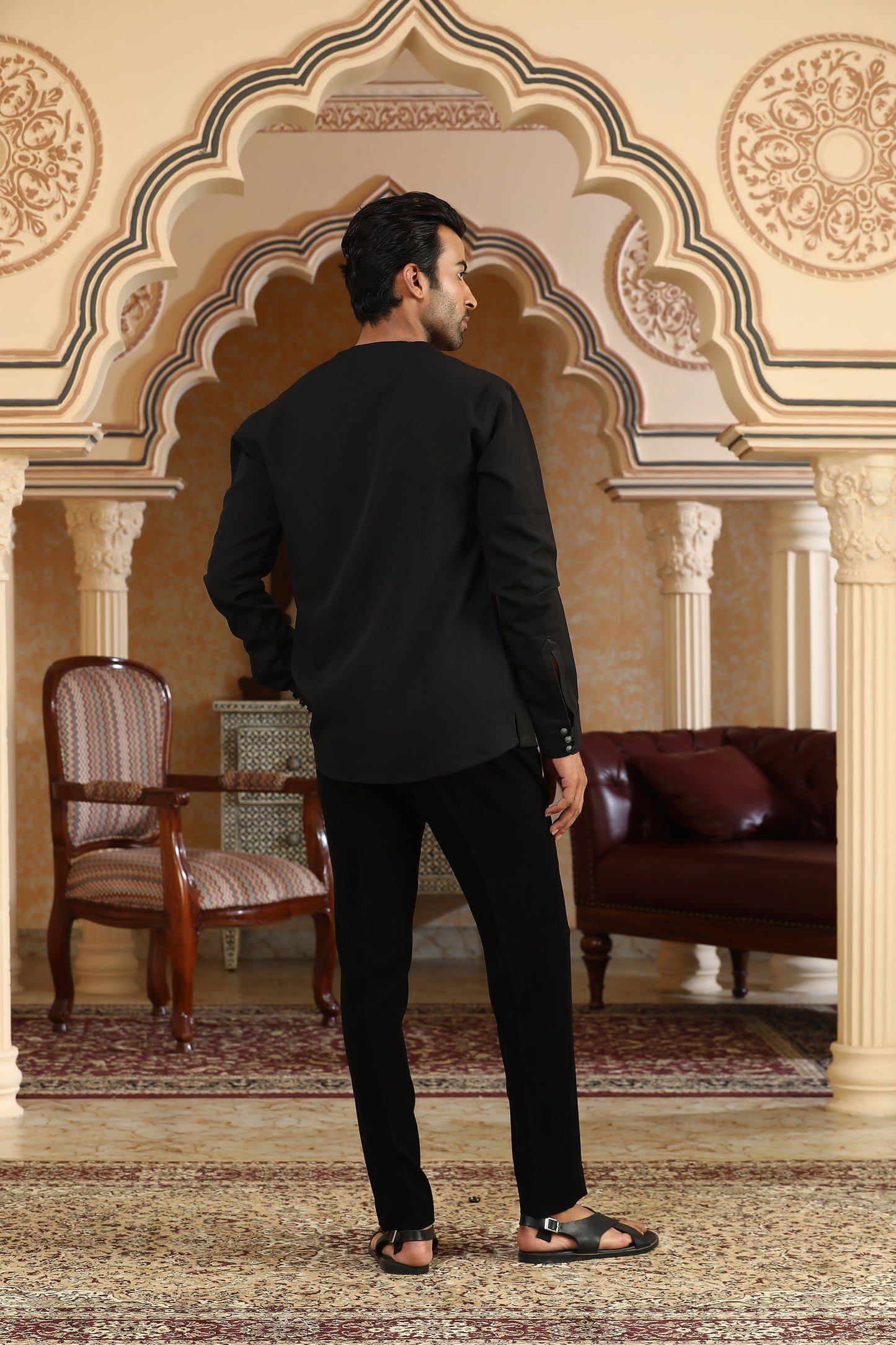 Nishaant - Black Italian Casual Shirt