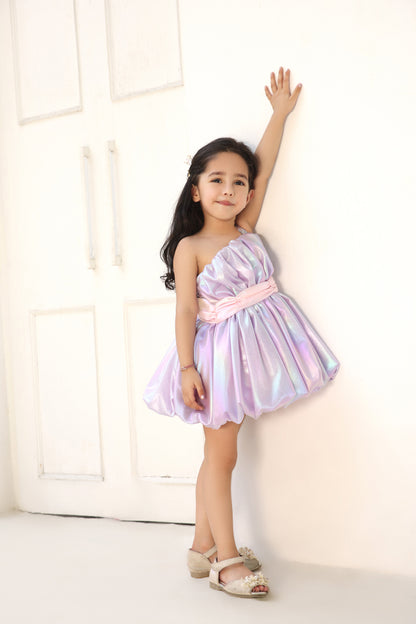 Purple Metallic Frock