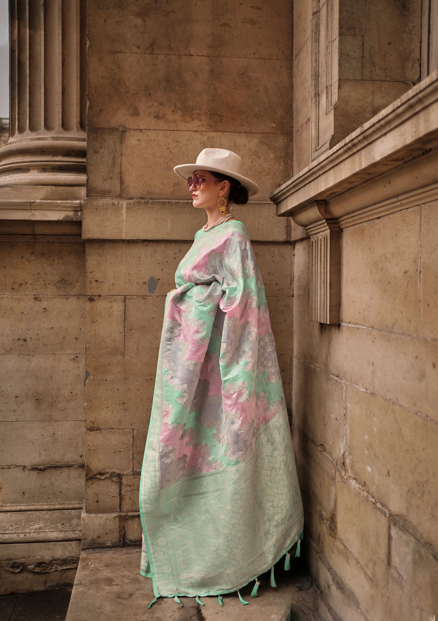 Light Green Kiki Rangkat Handloom Silk Saree
