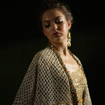 Custom Beige Royal Bridal lehenga