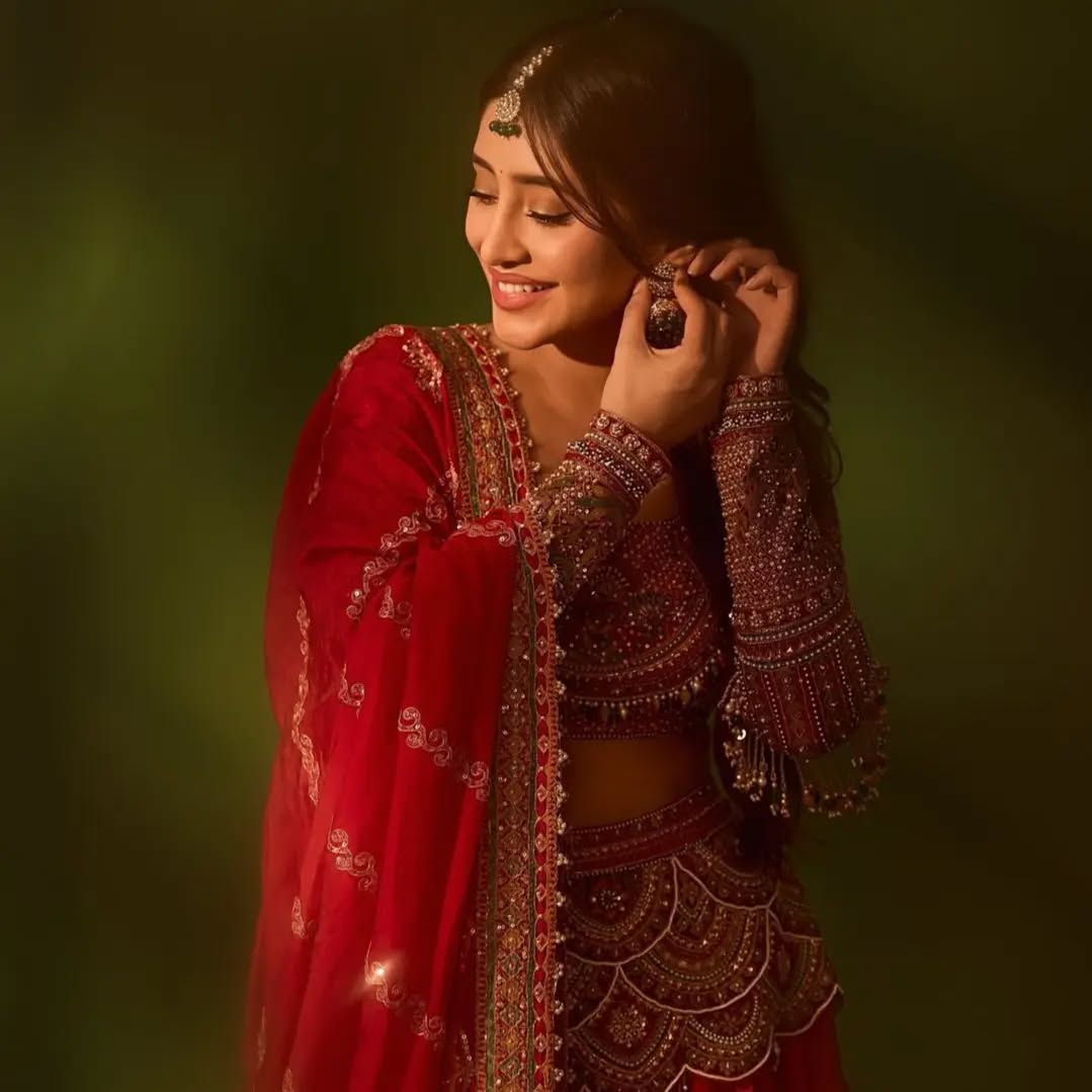 Custom Red Sangeet Lehenga