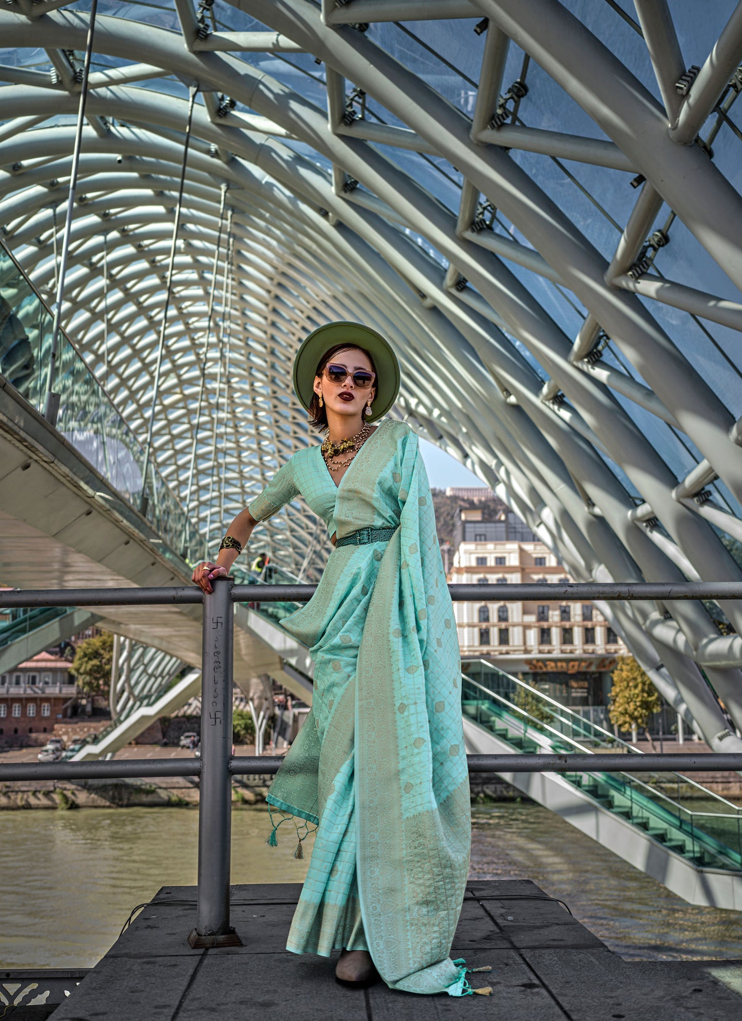 Green Kakuna Katan Silk Handloom Saree