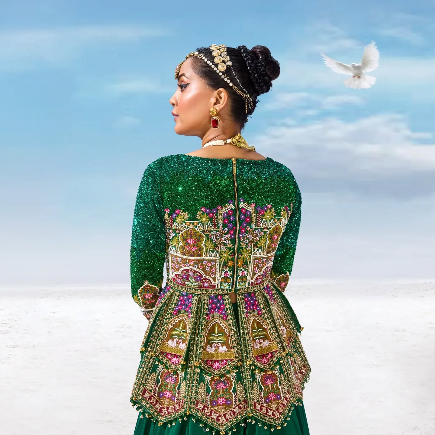 Custom Green Heavy Suit Set