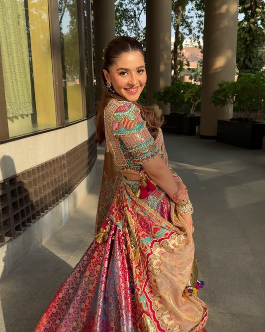 Custom Regal Pink Bridesmaid Lehenga