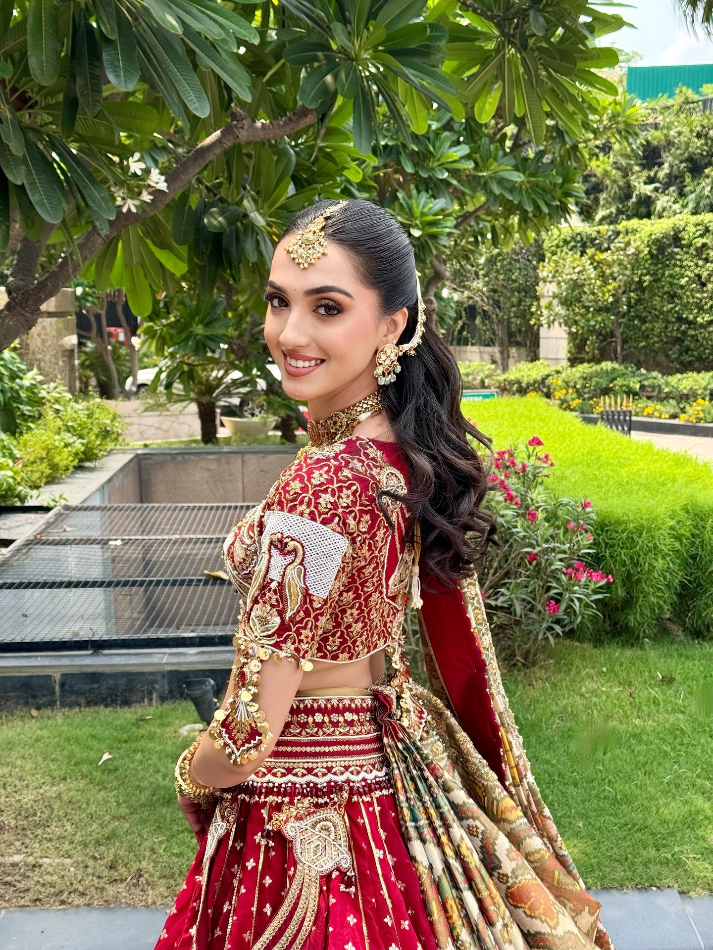 Custom Regal Red Bridal Lehenga
