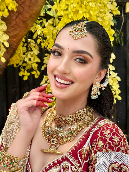 Custom Regal Red Bridal Lehenga