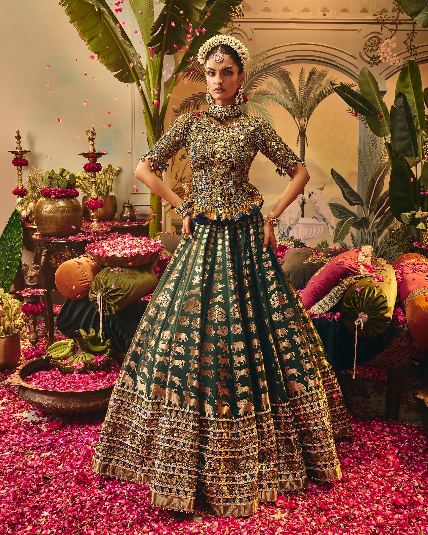 Custom Green swayamvar Bridal