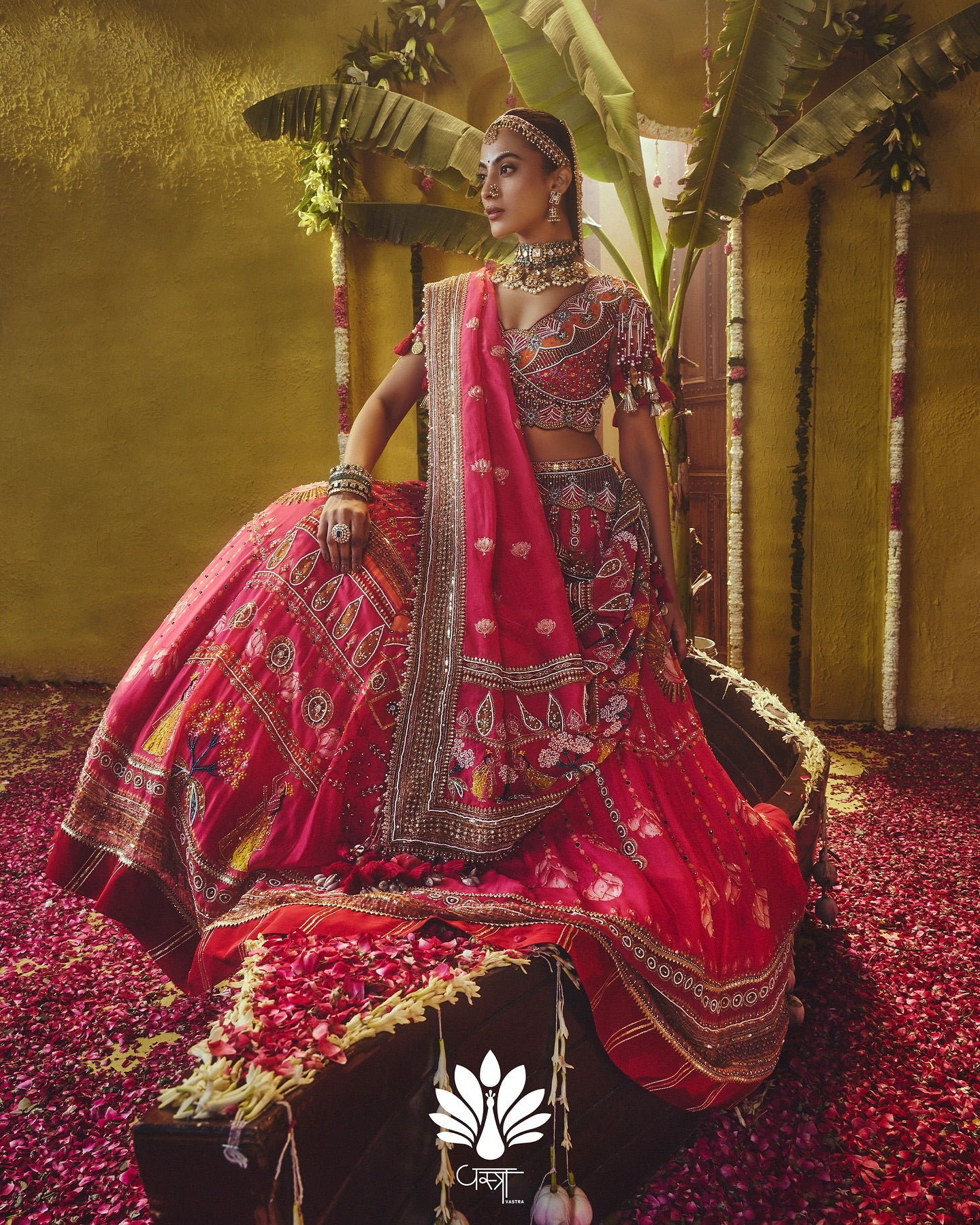 Custom Pink swayamvar Bridal Lehenga