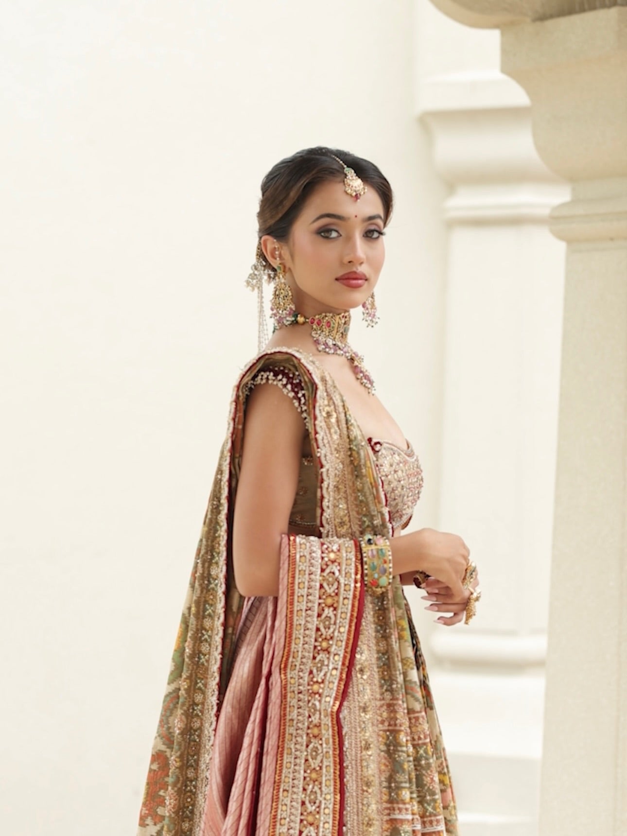 Custom Heavy Red Bridal