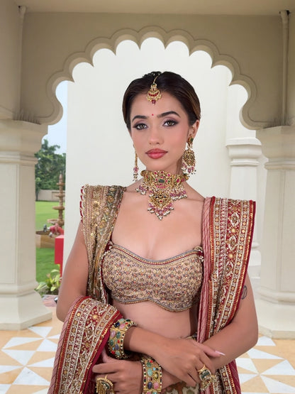 Custom Heavy Red Bridal