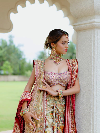 Custom Heavy Red Bridal