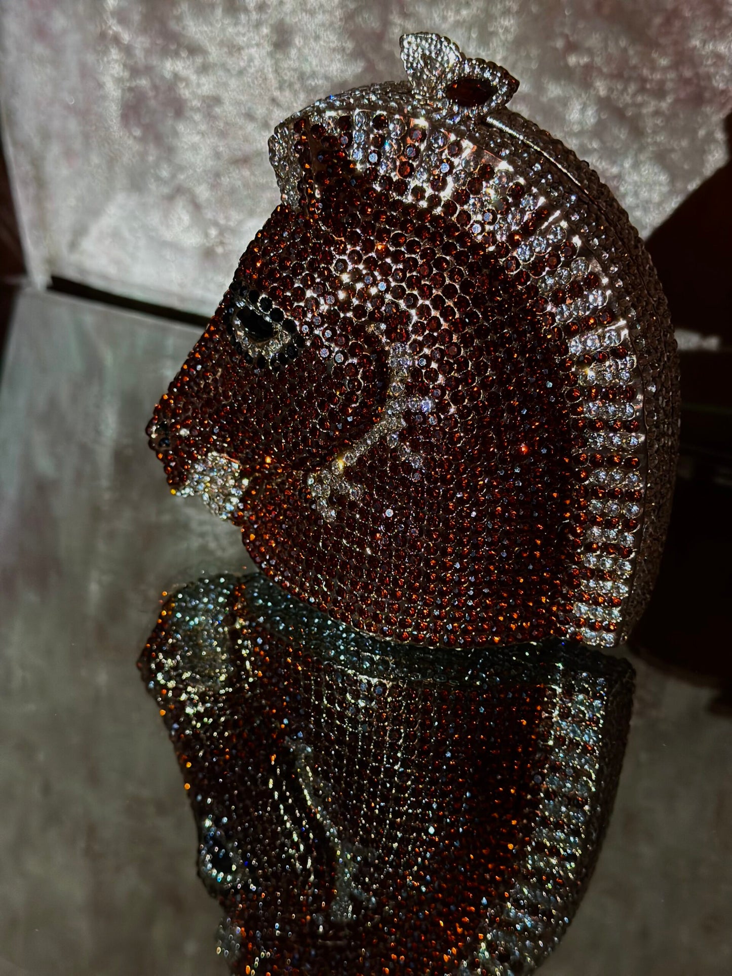 Majestic Gallop Glamour Swarovski Horse Clutch