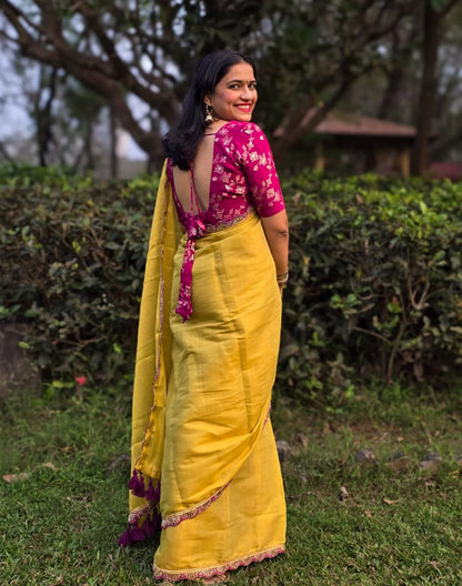 Marigold Magic Saree