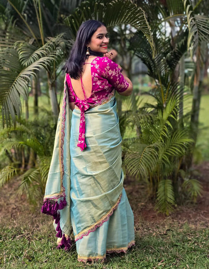 Blue Mirage Saree