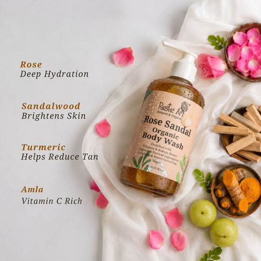 Rose Sandal Body Wash (300ml)