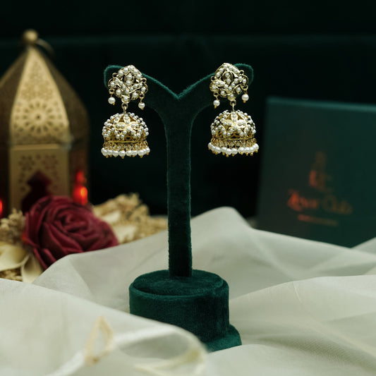 Raga Polki Jhumki Earrings