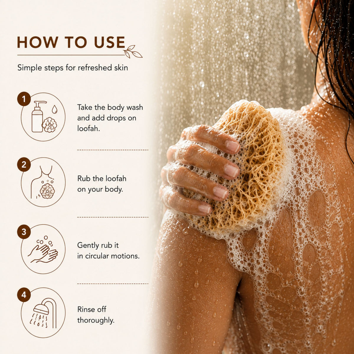 Rose Sandal Body Wash (300ml)