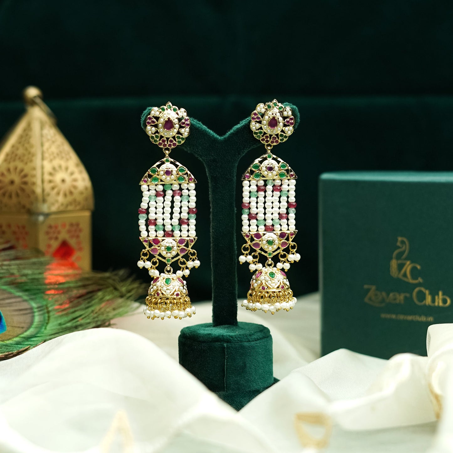 Roop Raani Polki Jhumkis