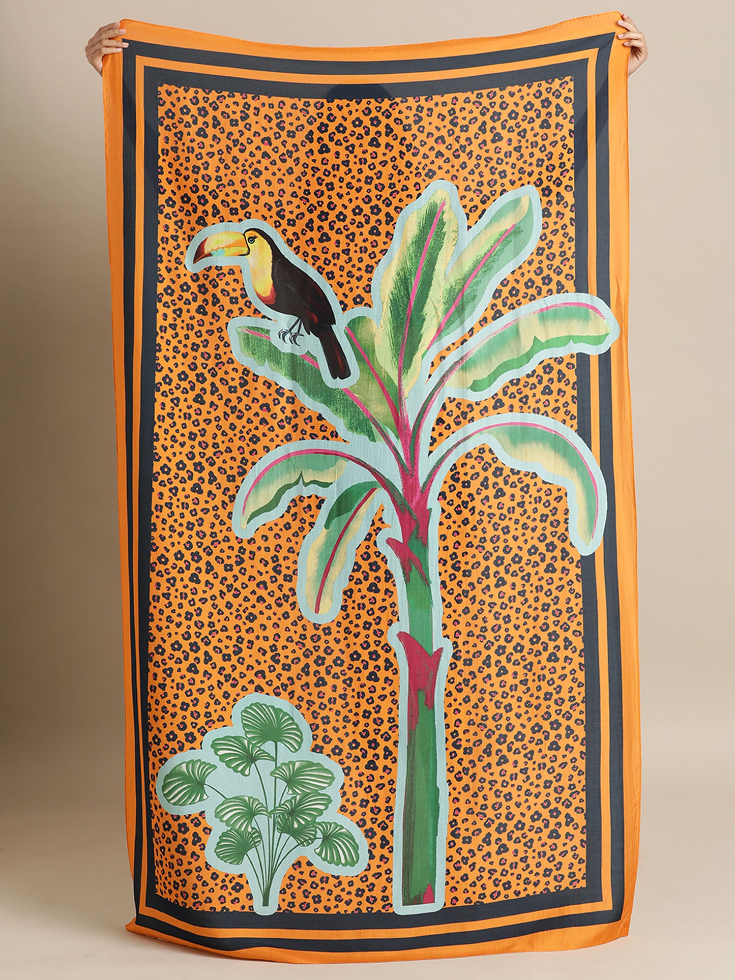 Untamed Tropicals Sarong in Silky Cotton