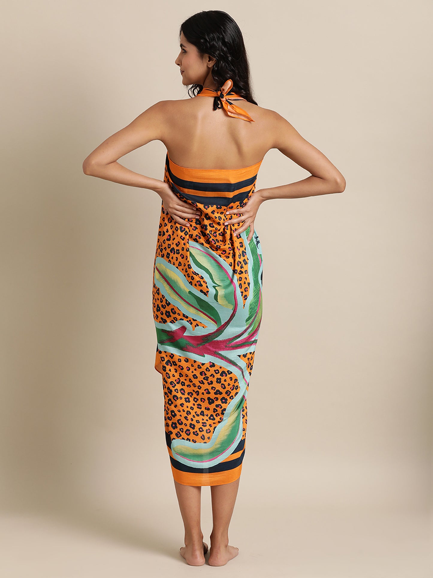 Untamed Tropicals Sarong in Silky Cotton