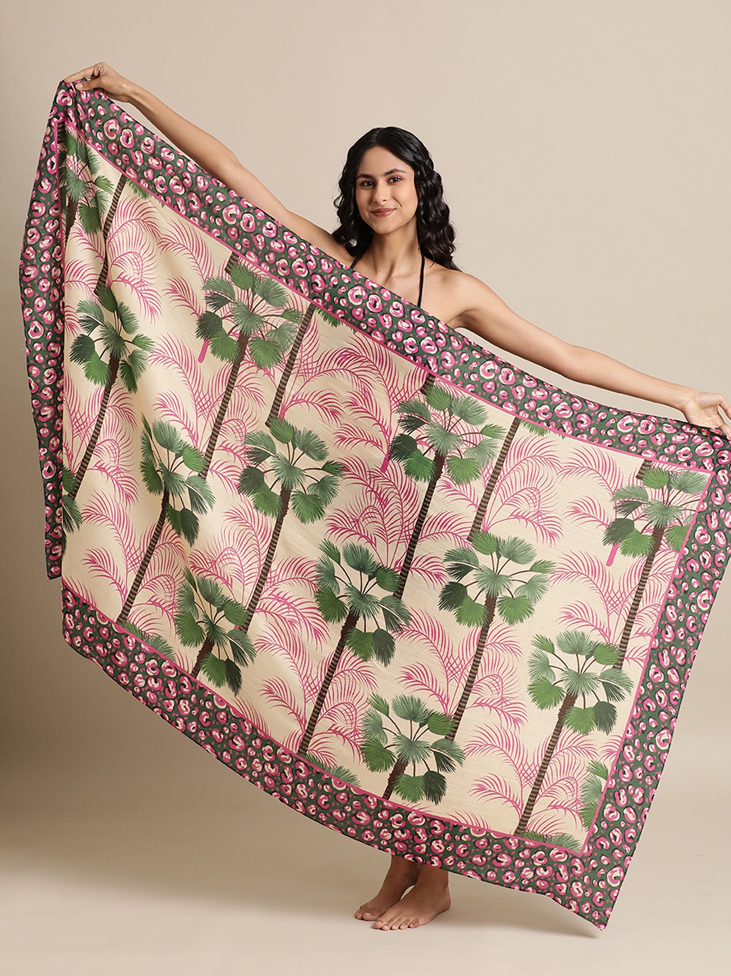 Palm Paradise sarong in Silky Cotton