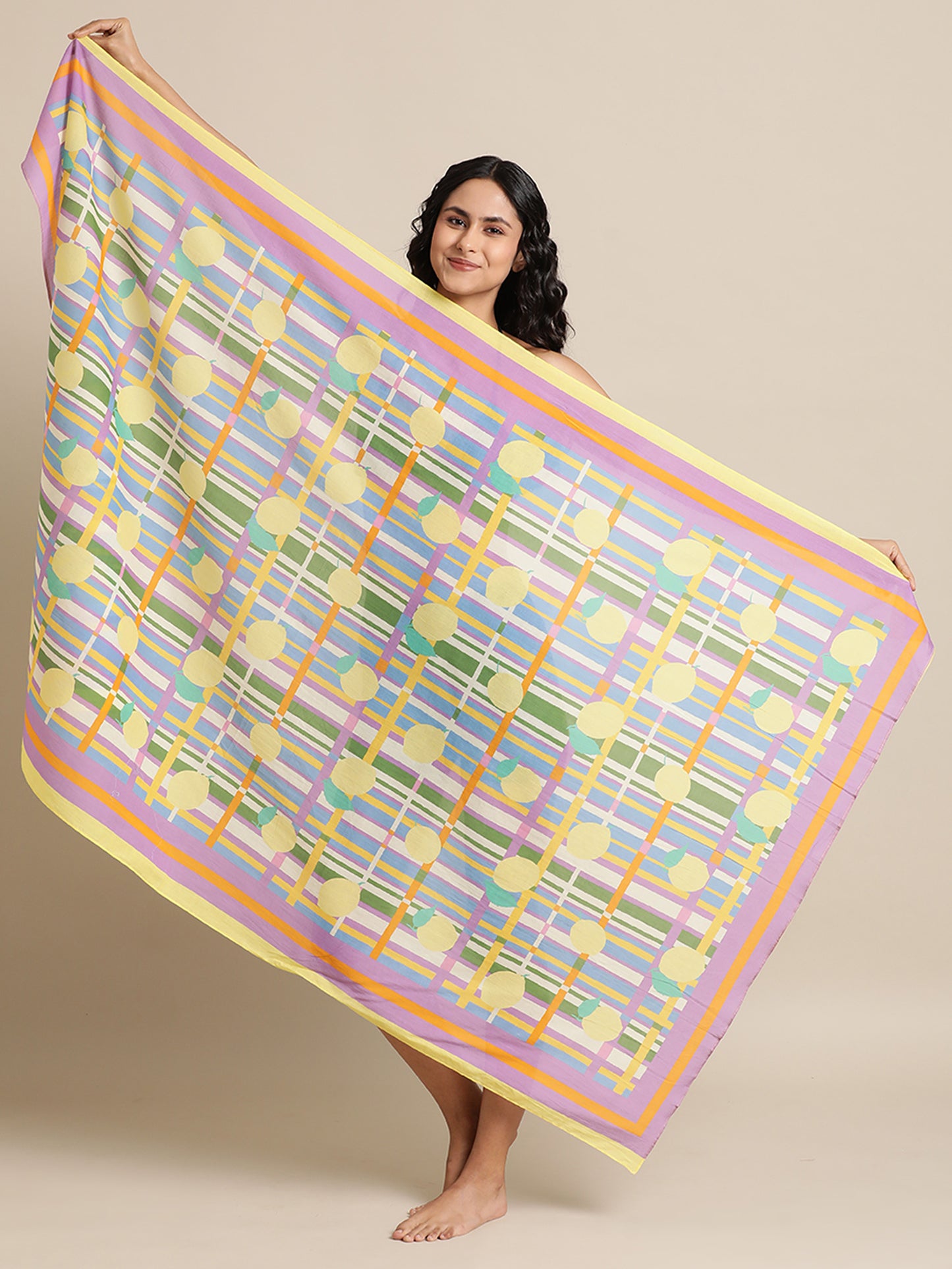 Stripes Play Sarong in Cotton Mull