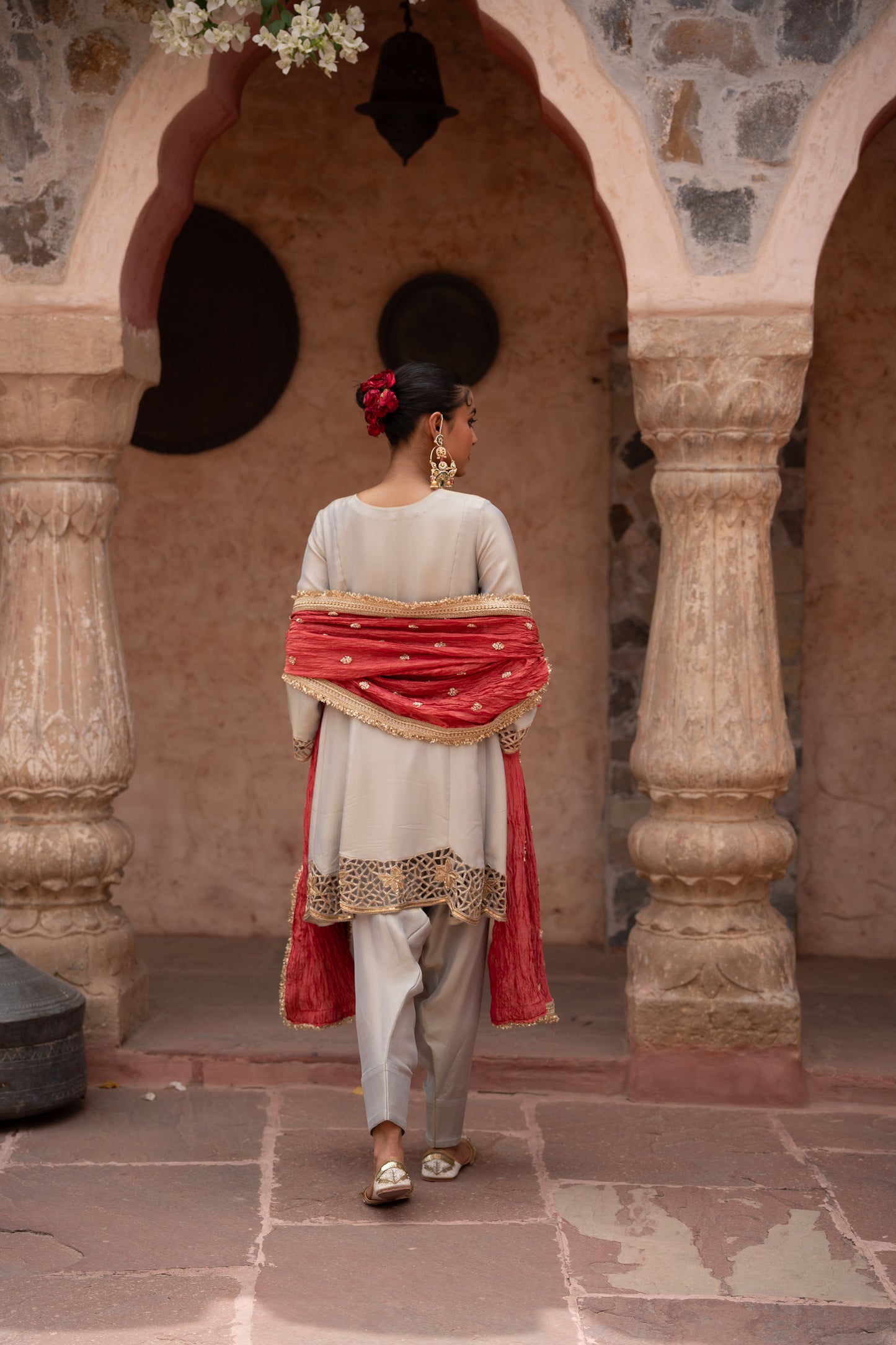 Chaand Baali Hand-Embroidered Anarkali Set