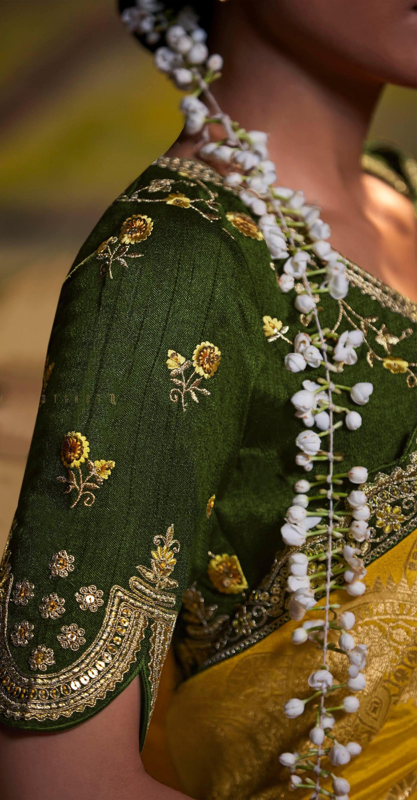 Yellow Dola Silk Sequins embroidered Parnika Festive Saree