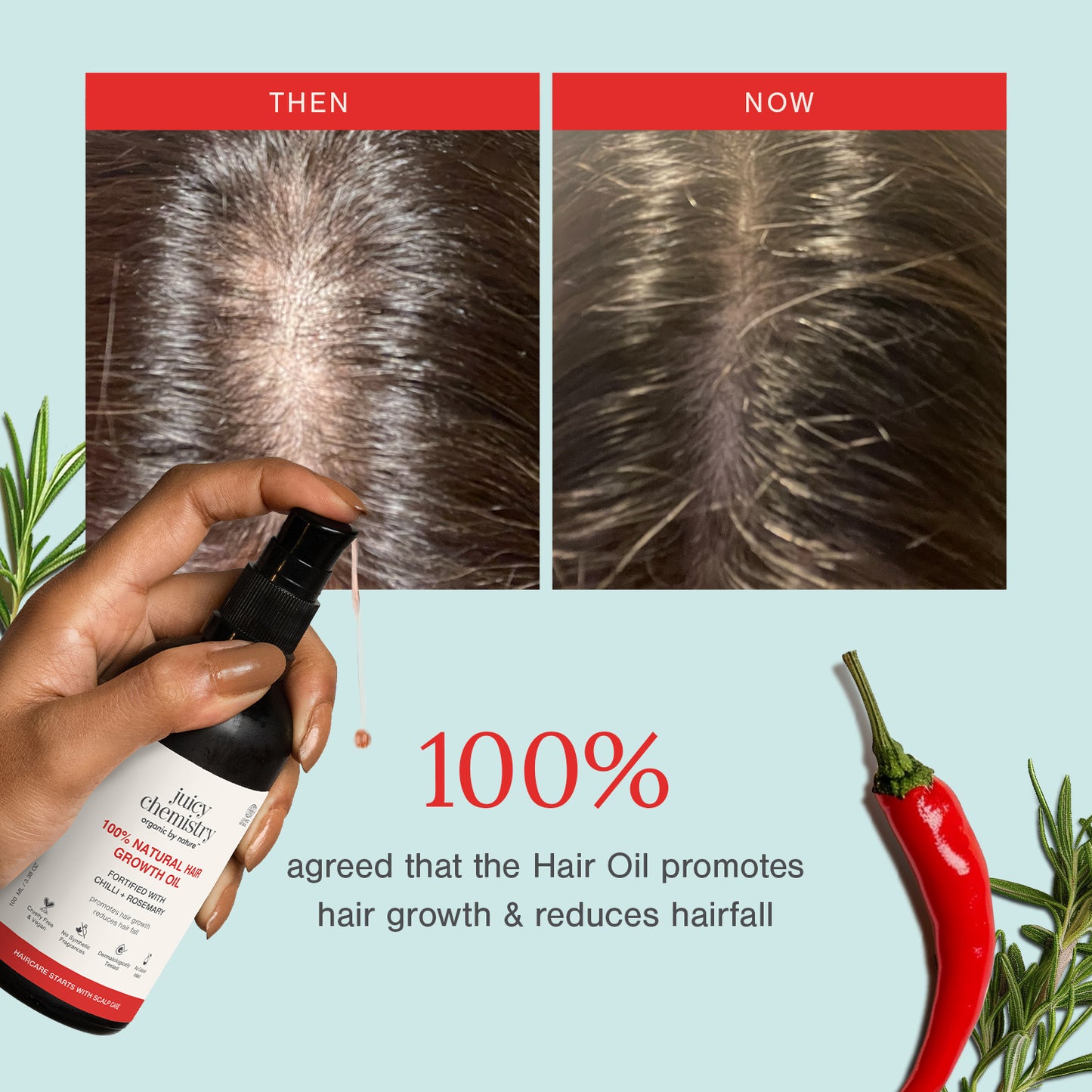 Juicy Chemistry Chilli Hair Oil 30ml & 100ml