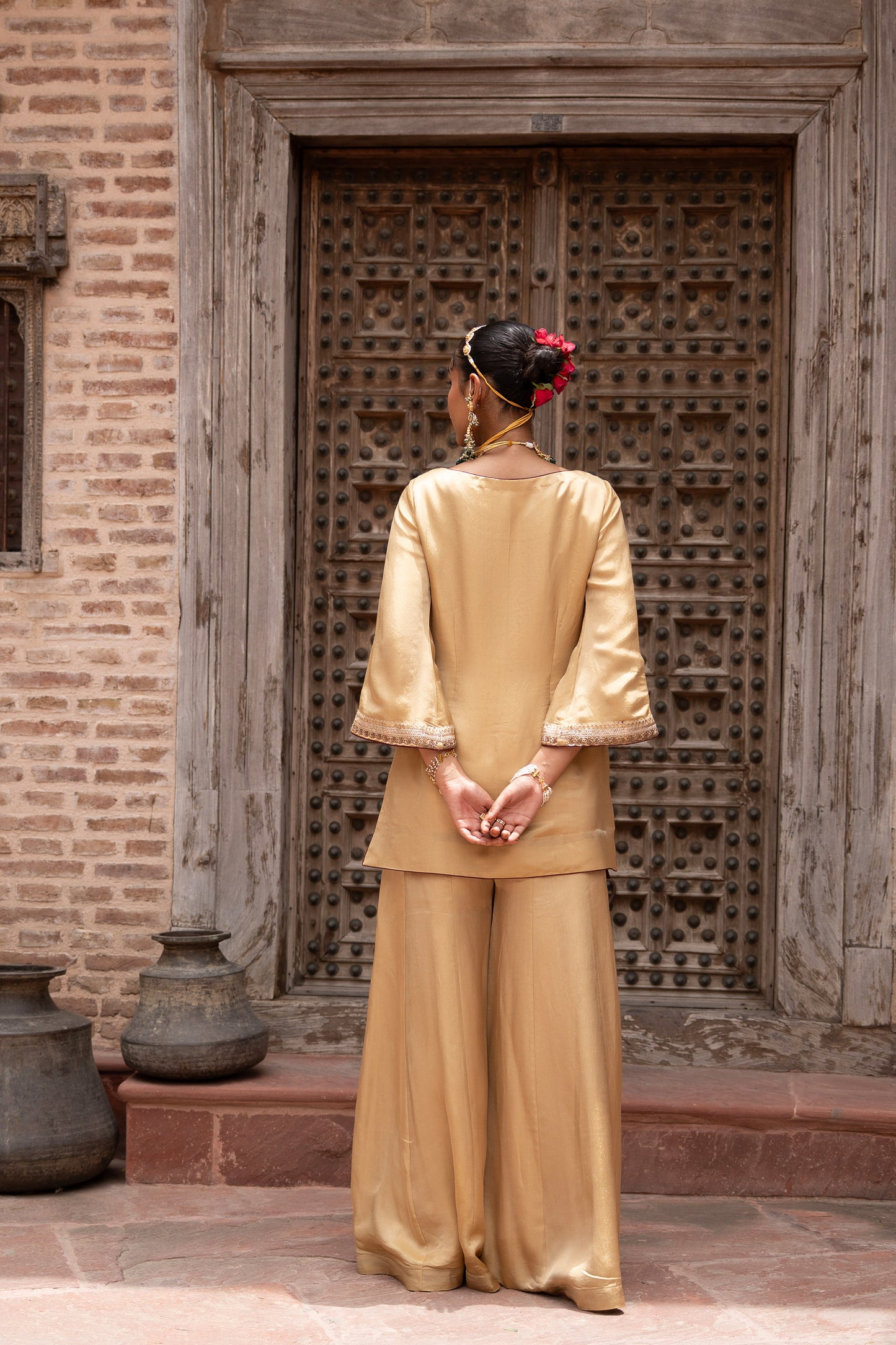 Noor-e-Zar Hand-Embroidered Sharara Set