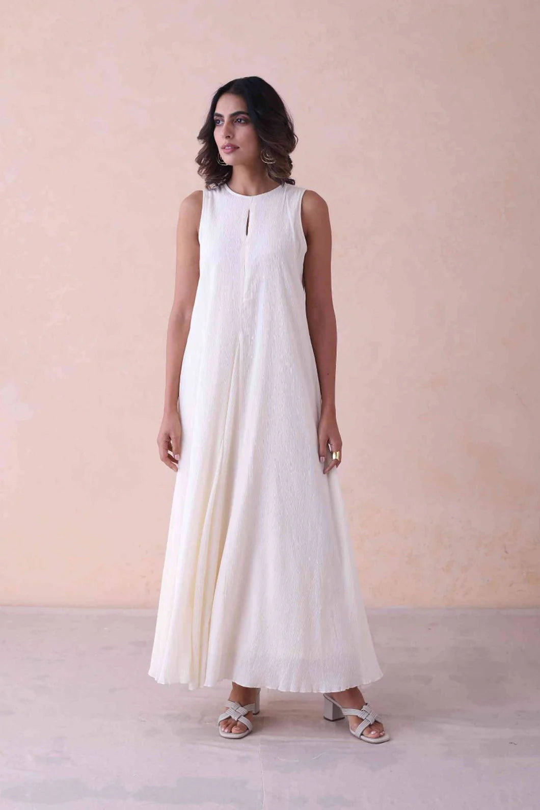 Mira Ethereal Ivory Keyhole Dress