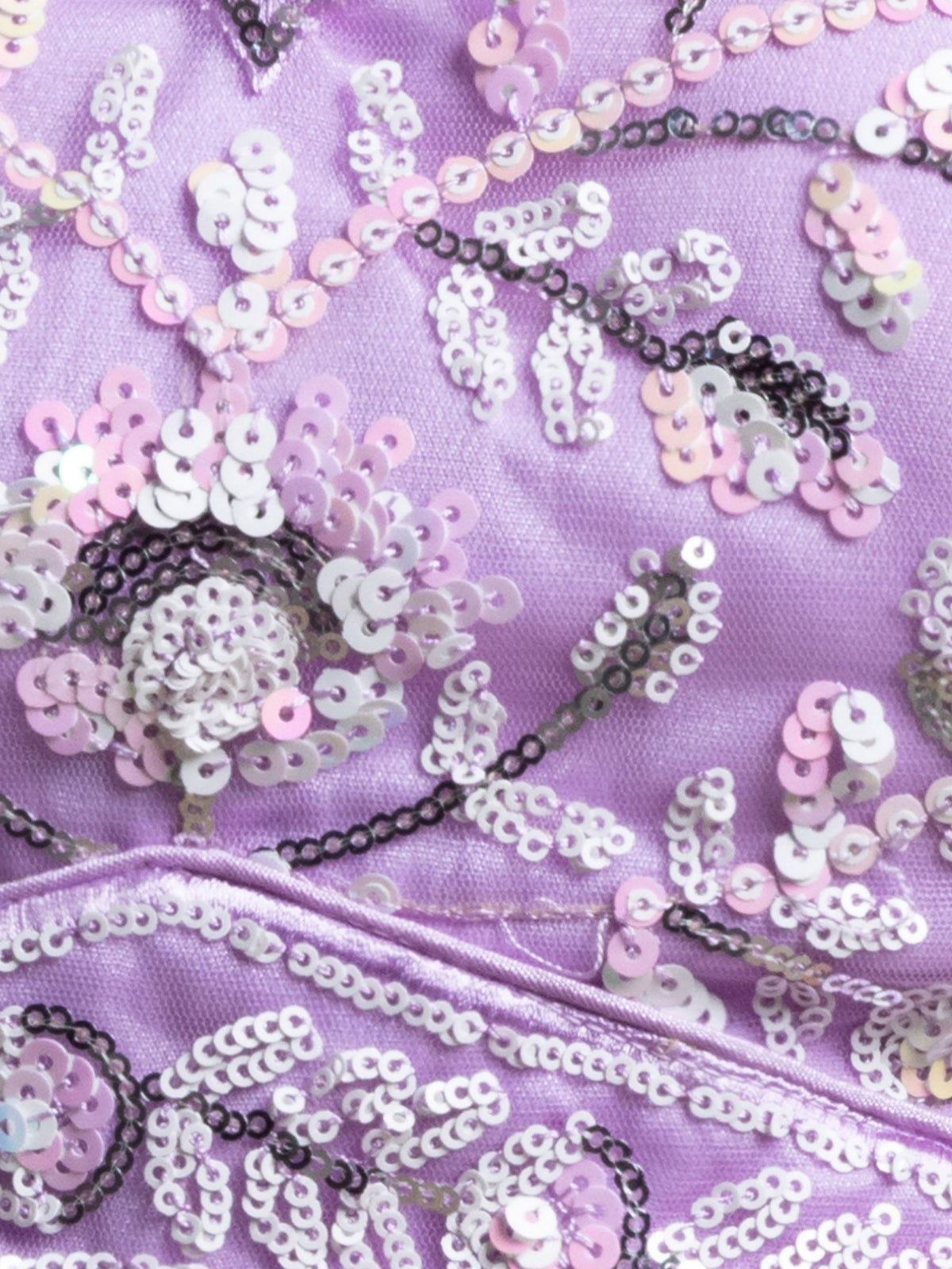Lavender Thread & Sequins Embroidered Lehenga Choli for Sangeet