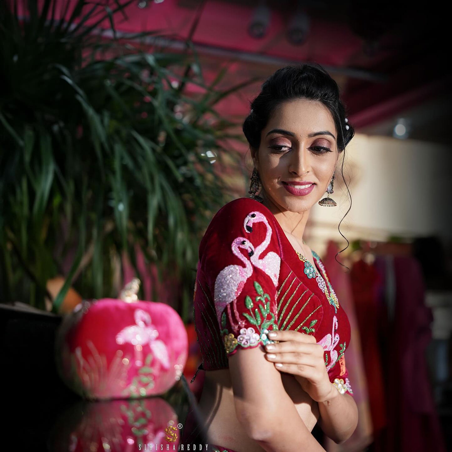 Magenta Pink Sequins Embroidered Designer Flying Soul Bridal Lehenga